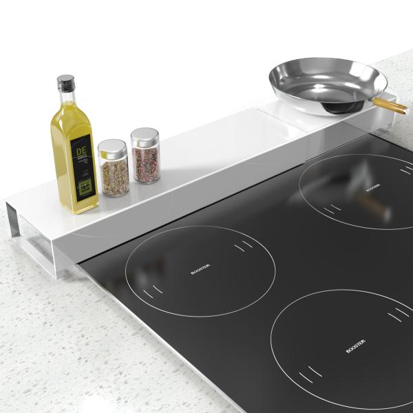 HOMEASY 排気口カバー 伸縮式 コンロカバー ステンレス 【幅42~84cm 奥行き12cm】...