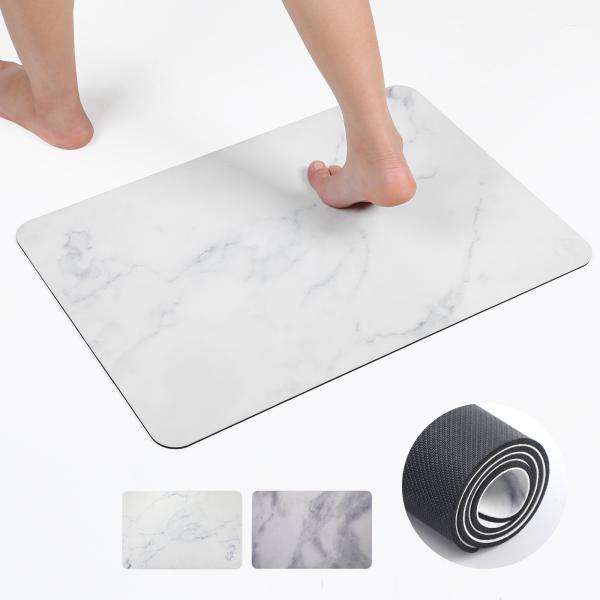 HOMEASY バスマット 珪藻土マット 珪藻土 バスマット 速乾 瞬間吸水 防臭 手洗い&amp;洗濯機対...