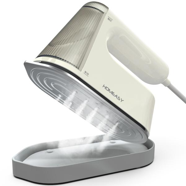 HOMEASY アイロン スチームアイロン 衣類スチーマー 【大容量水タンク・取り外せ可能】ハンガー...