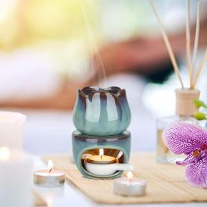 アロマポット ピッチャー オイルウォーマー 陶器製 （ キャンドル式