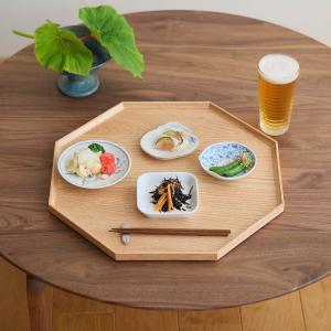 木製トレー 40×40cm 八角形 お盆 スタッ...の商品画像