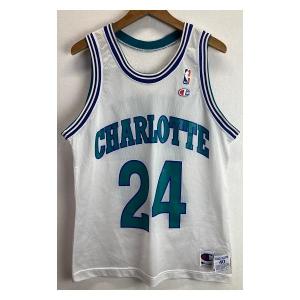 Champion　タンクトップ　メッシュ　ユニフォーム　バスケットボール　NBA　CHARLOTTE HORNETS　古着｜kinji