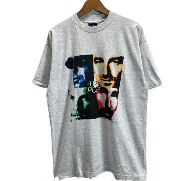 U2 POP MART　バンT　Tシャツ　90’s vintage　半袖　カットソー　トップス　クル...