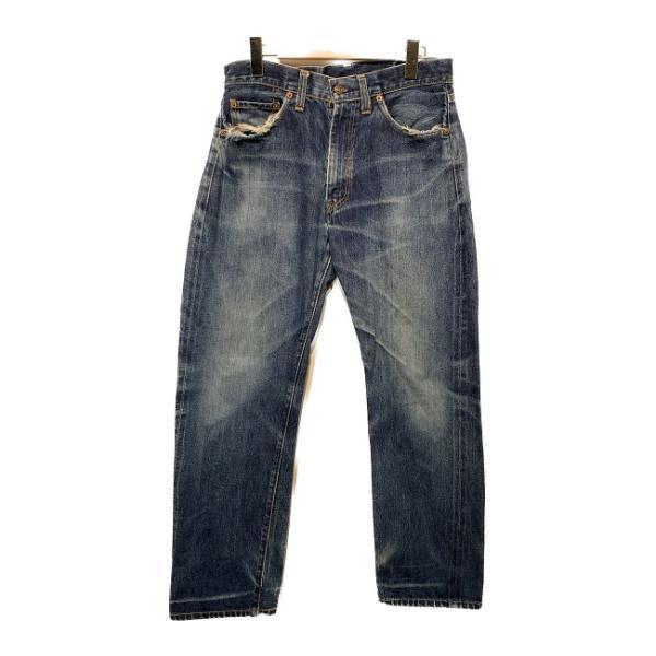 Levi&apos;s　デニムパンツ　551zxx　刻印555　ビッグE　復刻　1998年製　黒カンヌキ　シン...