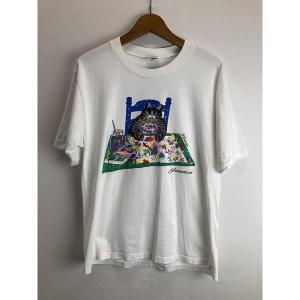 Crazy shirt　Tシャツ　半袖　カットソー　トップス　クルーネック　コットン　プリント　両面...