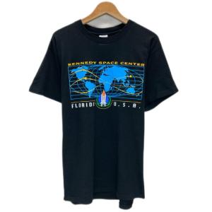 anvil　Tシャツ　90's vintage　半袖　カットソー　トップス　クルーネック　プリント　KENNEDY SPACE CENTER　プリシュランク　USA製　古着｜kinji