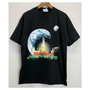 S.S.DESIGNS　Tシャツ　半袖　カットソー　トップス　クルーネック　コットン　プリント　KENNEDY SPACE CENTER　?1989　80's vintage　USA製　古着