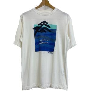 mont-bell　Tシャツ　半袖　カットソー　トップス　クルーネック　プリント　海　ブランドロゴ　No.#1104849　アウトドア　古着｜kinji