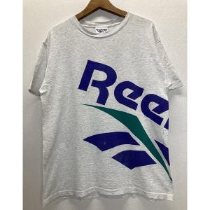 Reebok　Tシャツ　半袖　カットソー　トップス　クルーネック　コットン　プリント　ブランドロゴ　90’s vintage　USA製　スポーツ　古着｜kinji