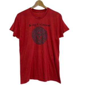 King Crimson　バンT　80's vintage　(C)1982 EG Records,Ltd　半袖　Tシャツ　カットソー　トップス　クルーネック　両面プリント　バンド　古着｜kinji