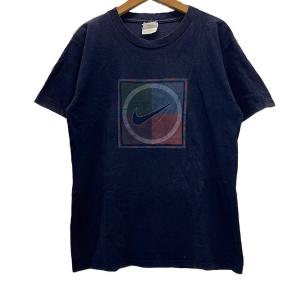 NIKE　Tシャツ　90’ｓ vintage　プリント　ロゴ　スウッシュロゴ　オーバーサイズ　古着｜kinji