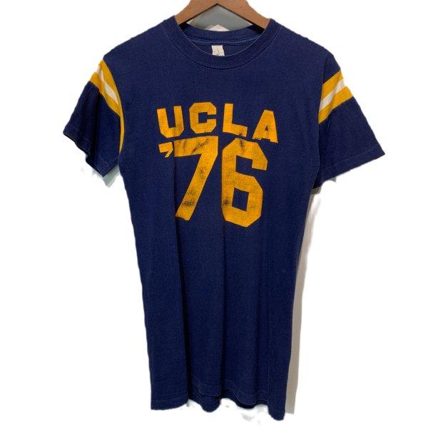 UCLA　Tシャツ　70&apos;s vintage　半袖　カットソー　トップス　クルーネック　プリント　7...