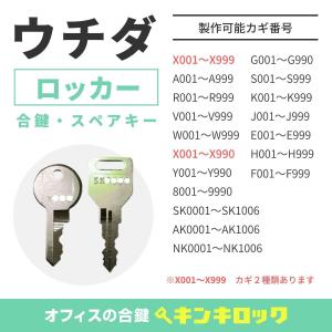 UCHIDA(ウチダ)　合鍵　ロッカー・更衣ロッカー・多人数ロッカー　鍵番号から作成可｜kinki-ls