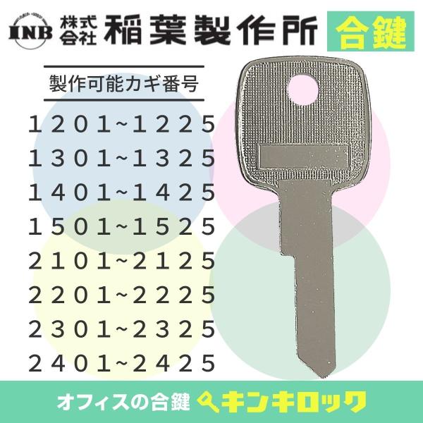 イナバ　INABA　稲葉　INB　机　デスク　ワゴン　書庫　物置　(1201〜)　合鍵　スペアキー　...
