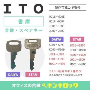 INABA(INB)(稲葉/イナバ) 合鍵 書庫・両開き書庫・引違書庫 物置 鍵