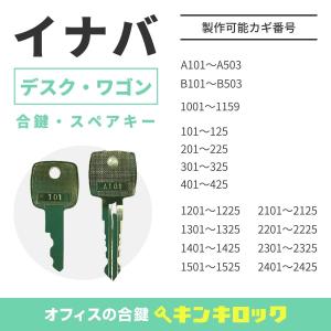 INABA(INB)(稲葉/イナバ)　合鍵　机・デスク・ワゴン　鍵番号から作成可｜kinki-ls