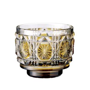 伝匠 薩摩切子 三段重 金赤 （秀逸品） 受注生産の為1ヶ月〜3ヶ月