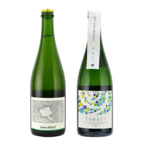 日本の発泡性ワインセット　ふわり（神戸ワイナリー）＆むささび（カーブドッチ）｜kinko-wine