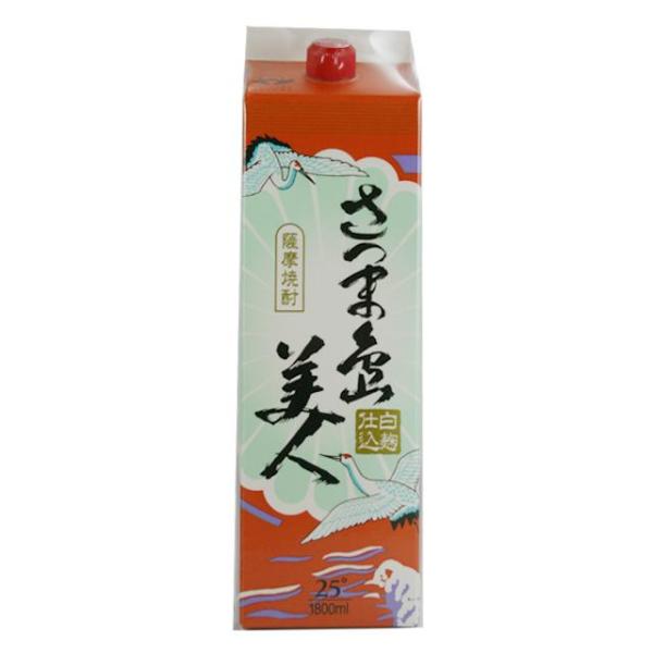 鹿児島の人気芋焼酎 長島研醸 芋焼酎 さつま島美人 紙パック 25度 1800ml