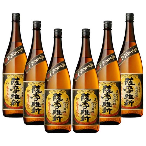 送料無料 薩摩維新 25度 1800mlX6本　鹿児島限定 芋焼酎 小正醸造※北海道・東北エリアは別...