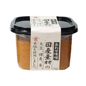 国産素材　合わせ味噌　750ｇ　　フジジン醤油／こだわり味噌／大分県　｜kinko