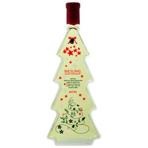 クリスマスワイン クリスマスツリー ボトル 白 500ml ドイツ モーゼル やや甘口 9.5％｜kinko