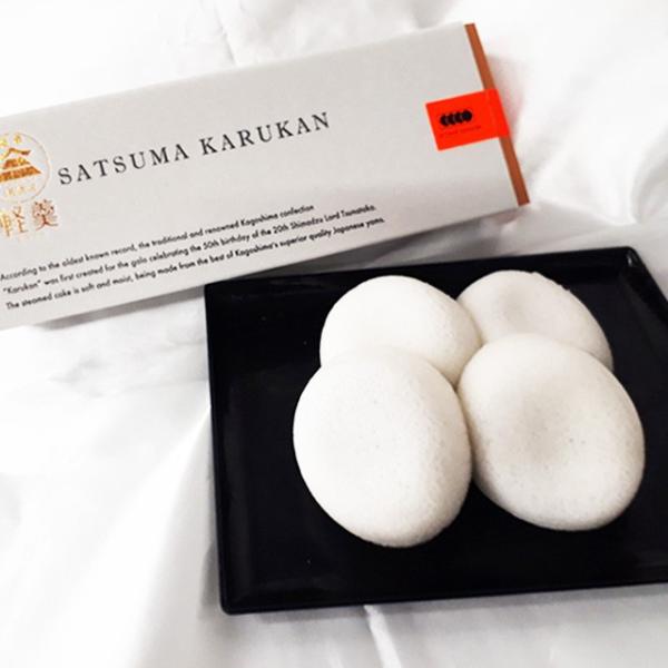 かごしま旅の駅　魔猿城　かるかんまんじゅう　薩摩かるかん　4個入