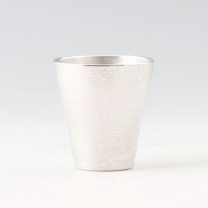 薩摩錫器 錫 フリーカップゼロ 吹雪加工 140ml 78A-1 岩切美巧堂 