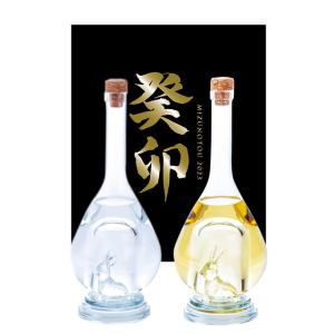 予約品 12月1日より出荷予定八鹿酒造 2023年 干支ボトル 兎 熟成麦焼酎 純米大吟醸セット  500ml各1本 化粧箱入 卯