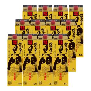 薩摩の黒門 パック 25度 1800ml×12本※北海道・東北エリアは別途運賃が1000円発生します。｜kinko