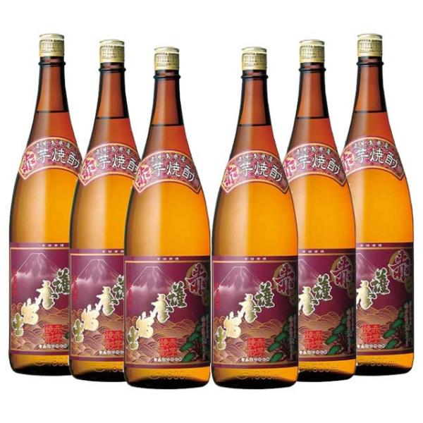 赤薩摩富士 25度 1800ml×6本 芋焼酎 濱田酒造※北海道・東北エリアは別途運賃が1000円発...