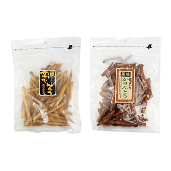パケット送料無料 いも菓子 芋かりんとう 150g・黒糖かりんとう 150g チャック付 各１袋 計...