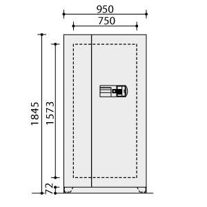 KOKUYO コクヨ 耐火・耐破壊金庫 テンキ...の詳細画像1