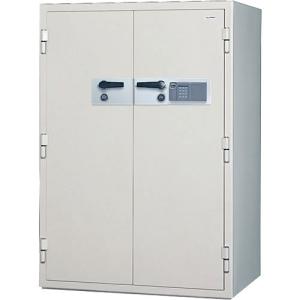 日本アイ・エス・ケイ 2時間耐火・耐破壊金庫 指紋認証・テンキー＋電子ロック錠 両開き KCJ33-2FPE