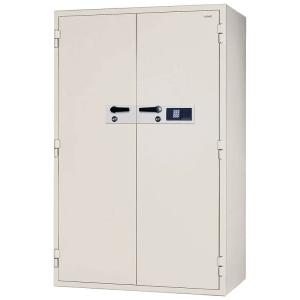 日本アイ・エス・ケイ 2時間耐火・耐破壊金庫 履歴テンキー＋電子ロック錠 ID100件 両開き KCJ35-2ER