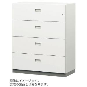 ITOKI イトーキ シンラインセーフ 4段耐火キャビネット 小判錠 ホワイトW GEM-10EDN4-W9