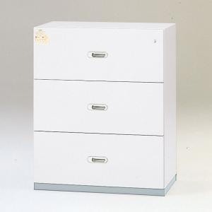 PLUS プラス LX-5用 耐火ラテラルキャビネット 3段 シリンダー錠 L5 