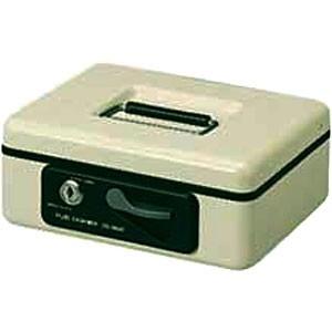 PLUS プラス 小型手提げ金庫 シリンダー錠 硬貨/小物一体型トレー CB-060G12-859 ...