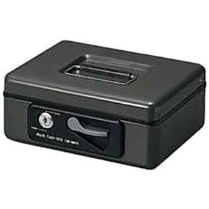 PLUS プラス 小型手提げ金庫 シリンダー錠 硬貨/小物一体型トレー CB-060G12-860 ...