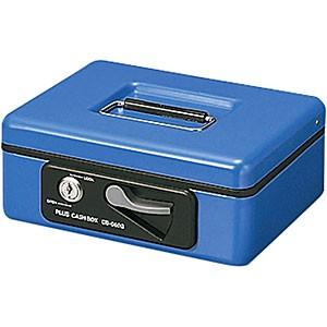 PLUS プラス 小型手提げ金庫 シリンダー錠 硬貨/小物一体型トレー CB-060G12-861 ...