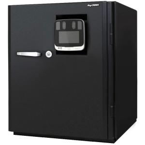日本アイ・エス・ケイ 2時間耐火・耐破壊金庫 虹彩・顔認証＋ICカード認証 マットブラック KCX51-2iN