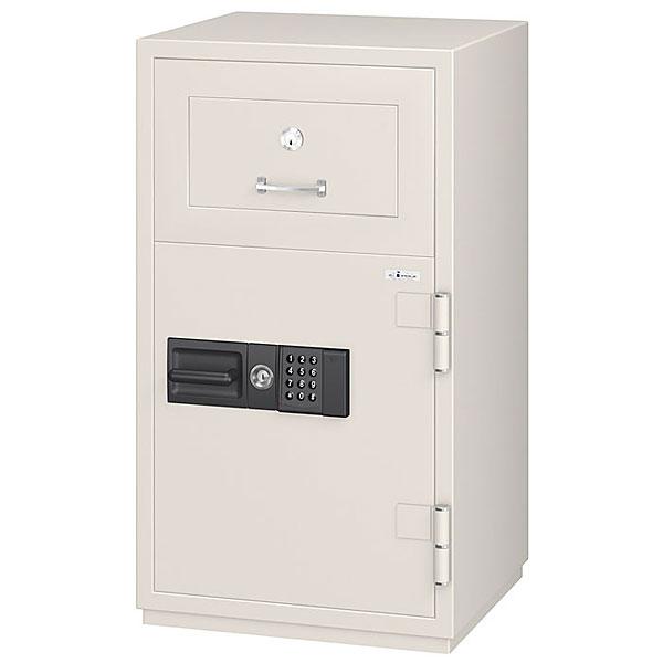 EIKO エーコー 投入式耐火・耐破壊金庫 テンキー＋シリンダー錠 PSG-100EV