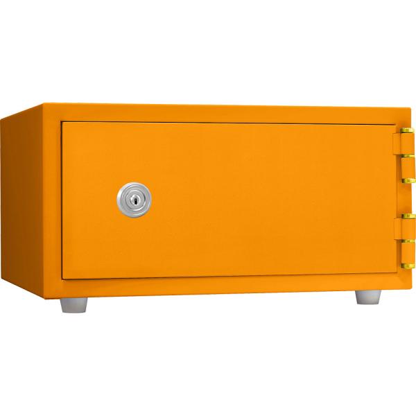 日本アイ・エス・ケイ 1時間耐火金庫 リバーシブル錠 おしゃれ金庫＋ プラス イエロー CPS-30...