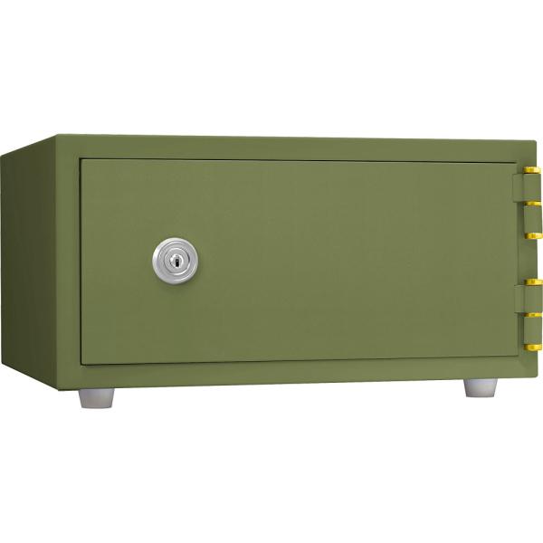 日本アイ・エス・ケイ 1時間耐火金庫 リバーシブル錠 おしゃれ金庫＋ プラス グリーン CPS-30...