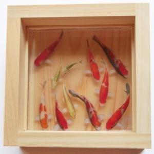 結婚祝い 男性 女性 プレゼント 金魚アート プリザーブドフラワー 寿