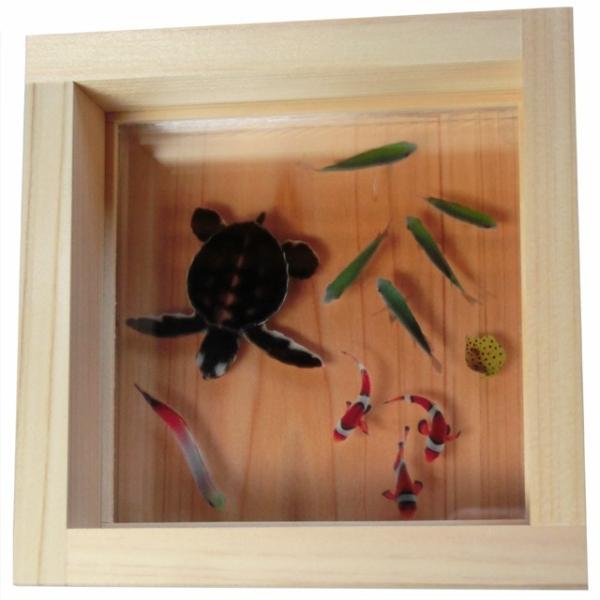 海水魚アート ウミガメの子 煌 ハンドメイド 手作り こだわりの日本製  海亀  プレゼント付き イ...