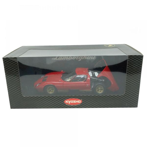 京商 1/18 ランボルギーニ ミウラ P400 レッド 08312R ミニカー　※中古