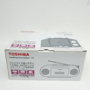 TOSHIBA 東芝 TY-CK1 CDラジオカセットレコーダー ライトグレー 2013年製 ※ジャンク