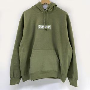 Supreme シュプリーム Box Logo Hooded Sweatshirt 25FW フーディ パーカー Lサイズ ライトオリーブ ※中古