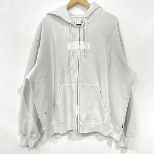 Supreme シュプリーム × MM6 Maison Margiela メゾンマルジェラ Box Logo Zip Up Hooded Sweatshirt パーカー XLサイズ ※中古